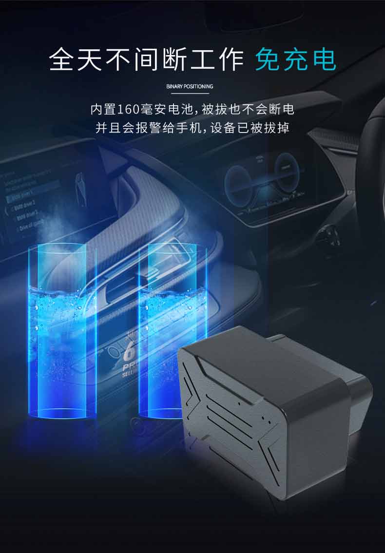 C028即插即用听音录音OBD车载4G GPS定位器