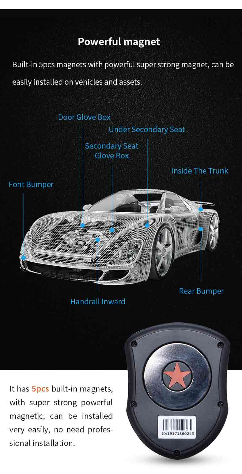 GT61-4G无线强磁10000mAH大容量生活防水GPS定位器